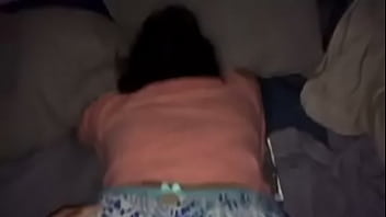 Teen ass in blue panties