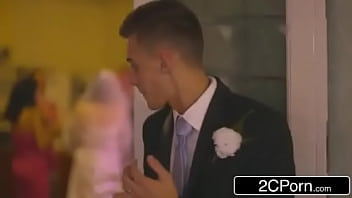 Wedding turns hardcore with hung groom give double bj Wedding turns hardcore with hung groom give double bj