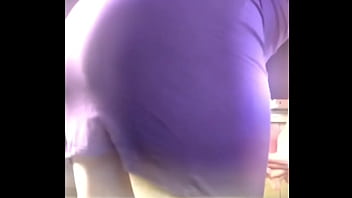 All purple dress bubble butt