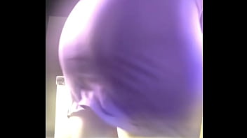 All purple dress bubble butt