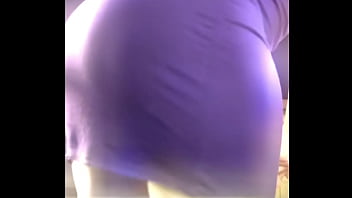 All purple dress bubble butt
