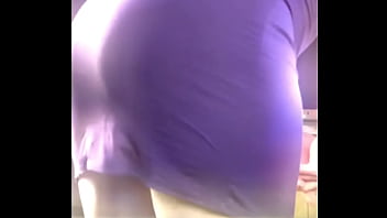 All purple dress bubble butt