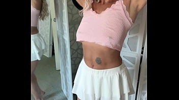 Sexy boob bouncing ass pussy flashing