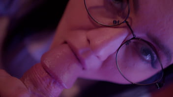 Naughty lady sucks cock her boy's