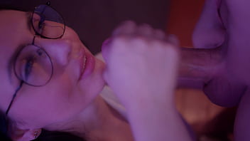 Naughty lady sucks cock her boy's