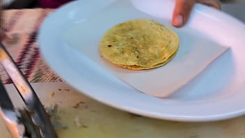 Tremendo bistec que me voy a tragar