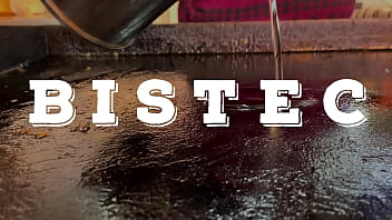 Tremendo bistec que me voy a tragar