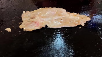 Tremendo bistec que me voy a tragar