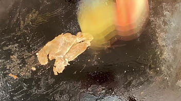 Tremendo bistec que me voy a tragar