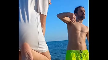 #hot #beach #outdoor #glasses #ass #backstage