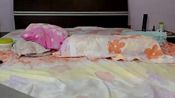 Busty and sexy masturbates with a dildo front the webcam