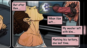 Rey and leia worship wookie cock