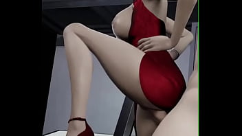 A dama de vermelho