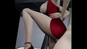 A dama de vermelho