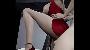 A dama de vermelho