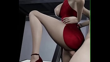 A dama de vermelho