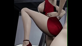 A dama de vermelho