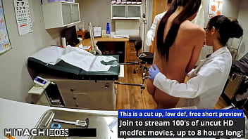 Freshman gets mandatory hitachi orgasm from nurse aria rose