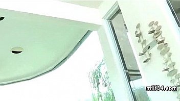 Horny milf fucks a cock and the bed