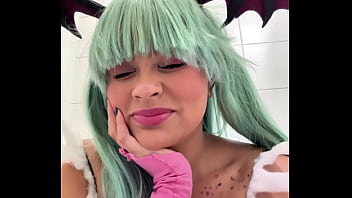 Public toilet farts at cosplay con gassy bbw in cosplay