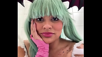 Public toilet farts at cosplay con gassy bbw in cosplay