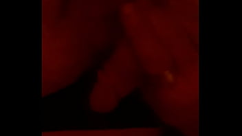 Black thong tease and wank