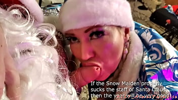 Merry christmas my dears may santa's cock help you in the mouth of your beloved mature santa girl