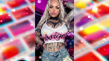 Hustle & ink models love their tattoos on their thick thighs and big butts