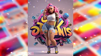 Hustle & ink models love their tattoos on their thick thighs and big butts