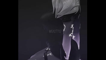 Etheria from fortnite kneeling naked with a dildo