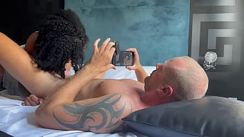 Thirsty for rough play busty big tits teen brunette babe gets blowjob deepthroat ball sucking and rimjob in rough sex cowgirl riding doggy style