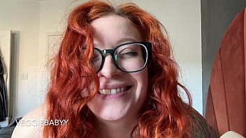 Redhead with curly hair teases you with hair and pouty lips teaser veggiebabyy