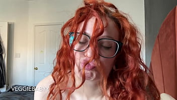 Redhead with curly hair teases you with hair and pouty lips teaser veggiebabyy