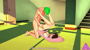 Momo ayase dandadan trova zoro roronoa nel suo anime e viene scopata