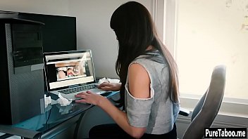 Sexy babe swallowed big hard cock