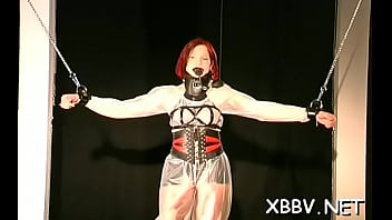 Aphrodisiac woman is using a sex toy at the same time