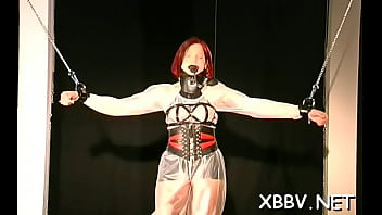 Aphrodisiac woman is using a sex toy at the same time