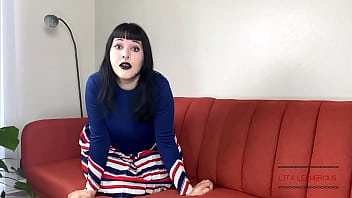 Cheerleading step sister exploits your dirty panty and sock fetish