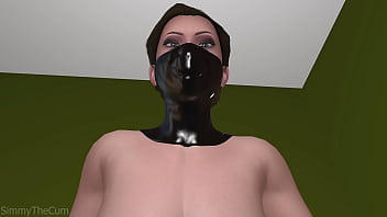 Big booty hoe with a buttplug riding a big dick 3d animation