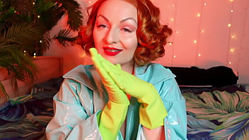 Solo hot masturbation milf in household gloves fetish video arya grander