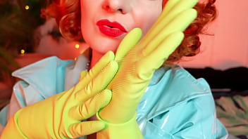 Solo hot masturbation milf in household gloves fetish video arya grander