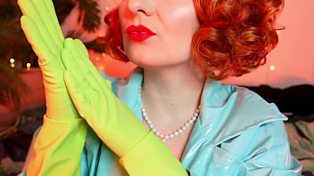 Solo hot masturbation milf in household gloves fetish video arya grander