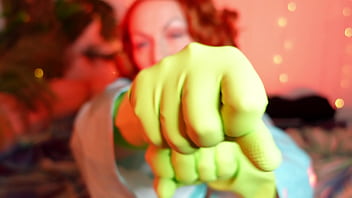 Solo hot masturbation milf in household gloves fetish video arya grander
