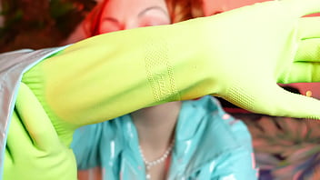 Solo hot masturbation milf in household gloves fetish video arya grander