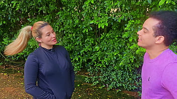 Extraño del running me folla en un parque