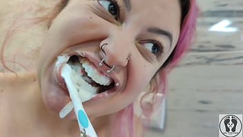 4k dental hygienist routine mouth fetish closeups naked rebeca addams