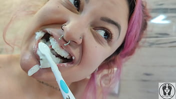 4k Dental Hygienist Routine Mouth Fetish Closeups Naked Rebeca Addams thumbnail