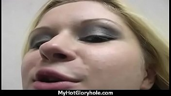 Ebony gf gives blowjob and gets facialized 10