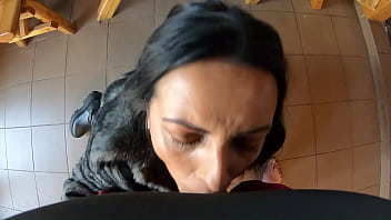 Preview blow job fuck and cum playing with my impotent husband friends while wearing a fur coat ep 240