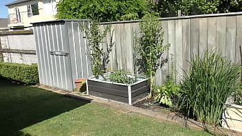 Nz Milf Slut Pees On Plants In The Garden Bed For Better Growth thumbnail